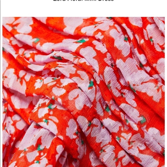 Tanya Taylor Red Floral Dress - Picture 6 of 8